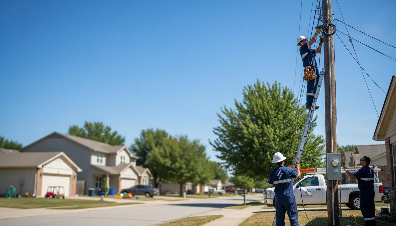 Residential electrician providing installation services in Lake Bluff, IL